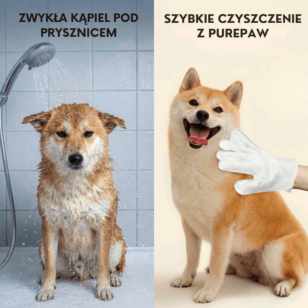 PurePaw - Rękawiczki Do Czyszczenia Pupila
